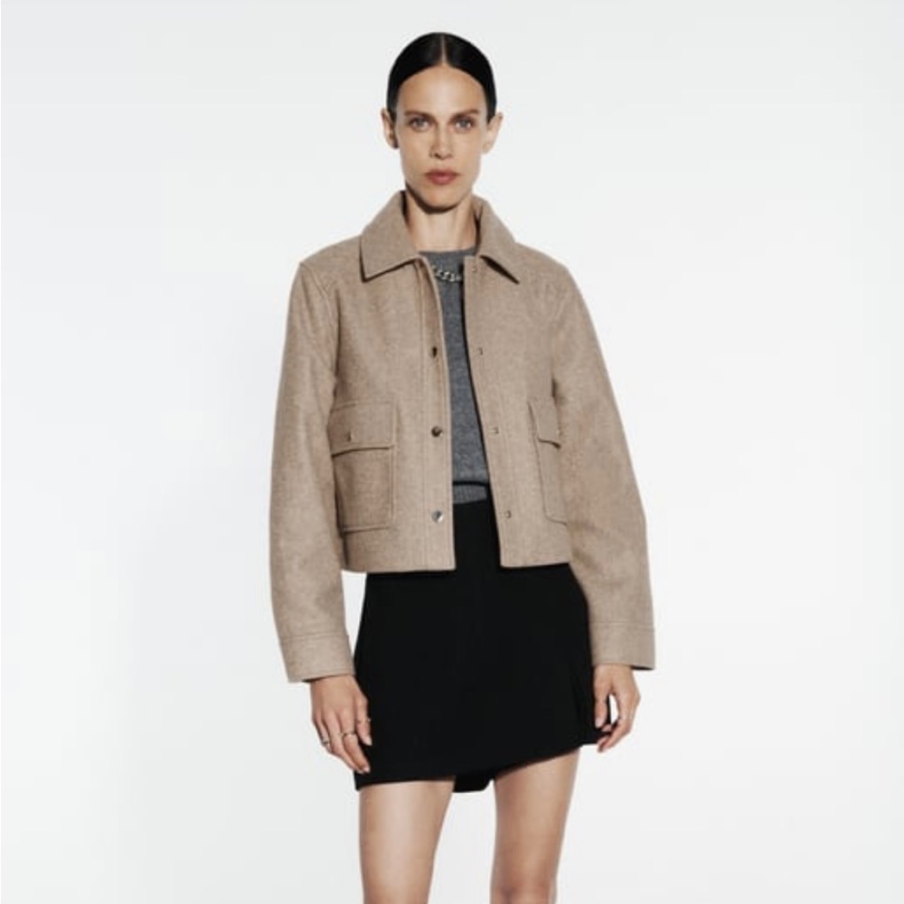 Zara women’s ‘23 cropped soft jacket NWT never worn